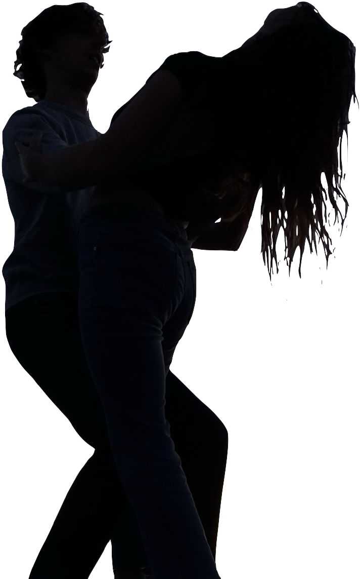 Dancers shilouette